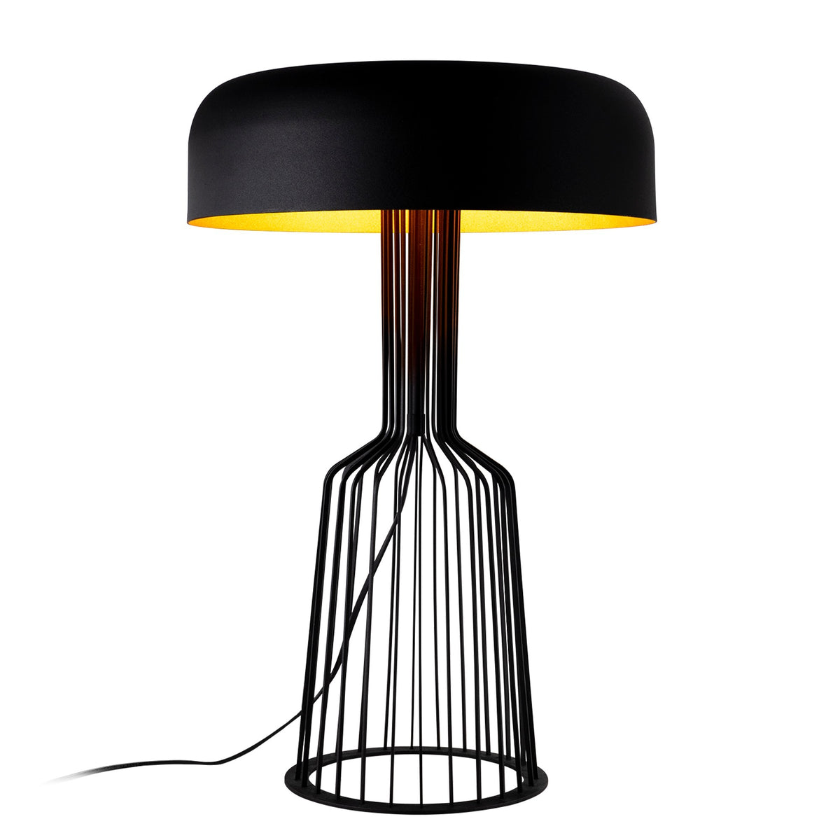 Table lamps - Table lamp Black Gold Metal Quartz - Dimehouse