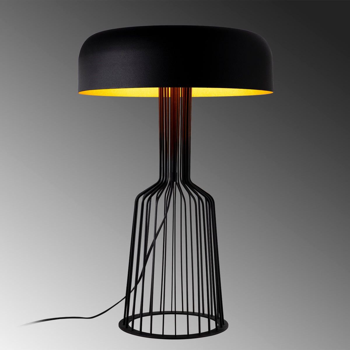 Table lamps - Table lamp Black Gold Metal Quartz - Dimehouse