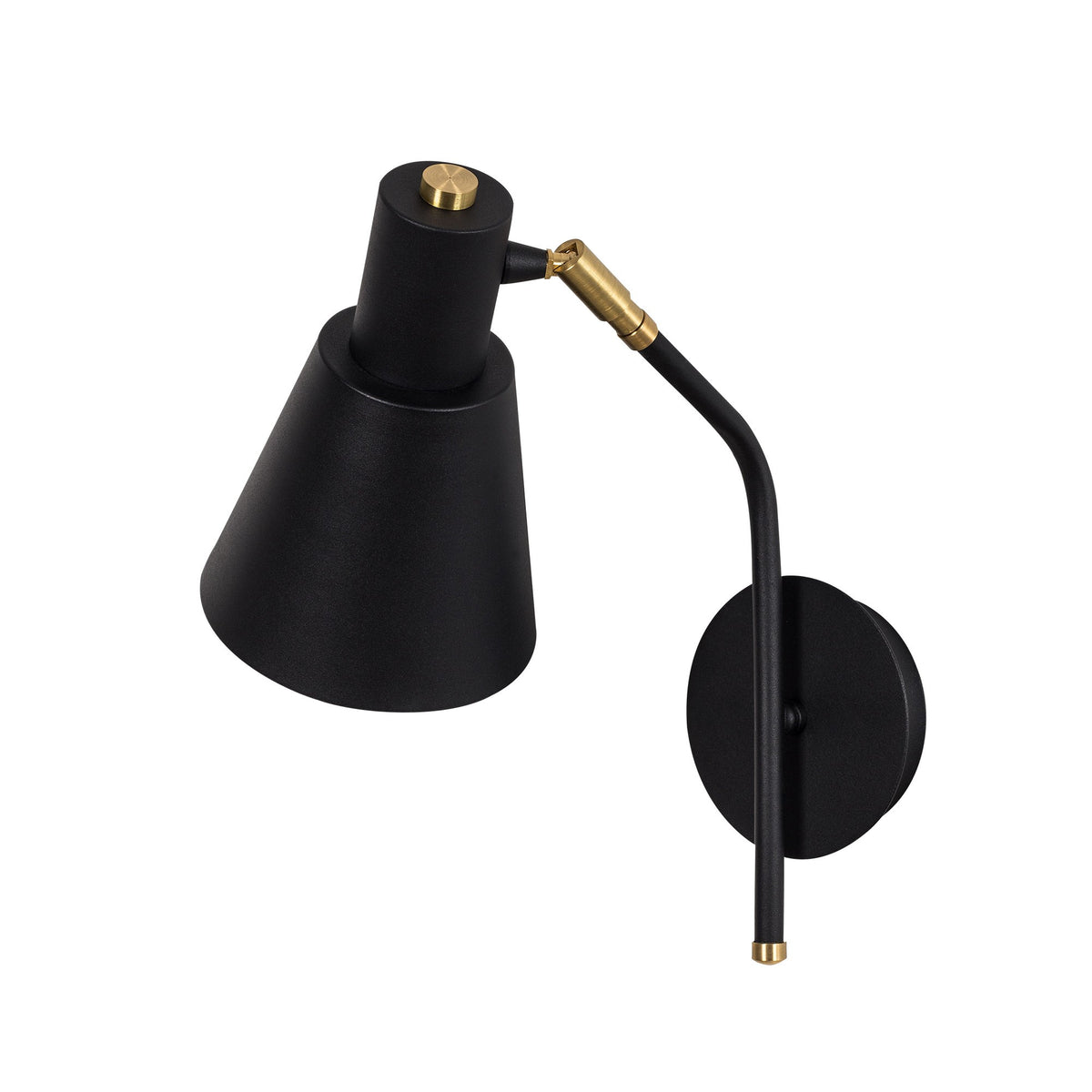 Wall lamps - Wall lamp Black Gold Metal Crimson - Dimehouse