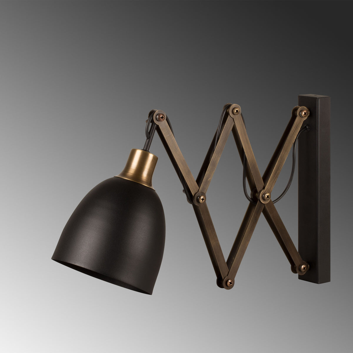 Wall lamps - Wall lamp Black Metal Echelon - Dimehouse