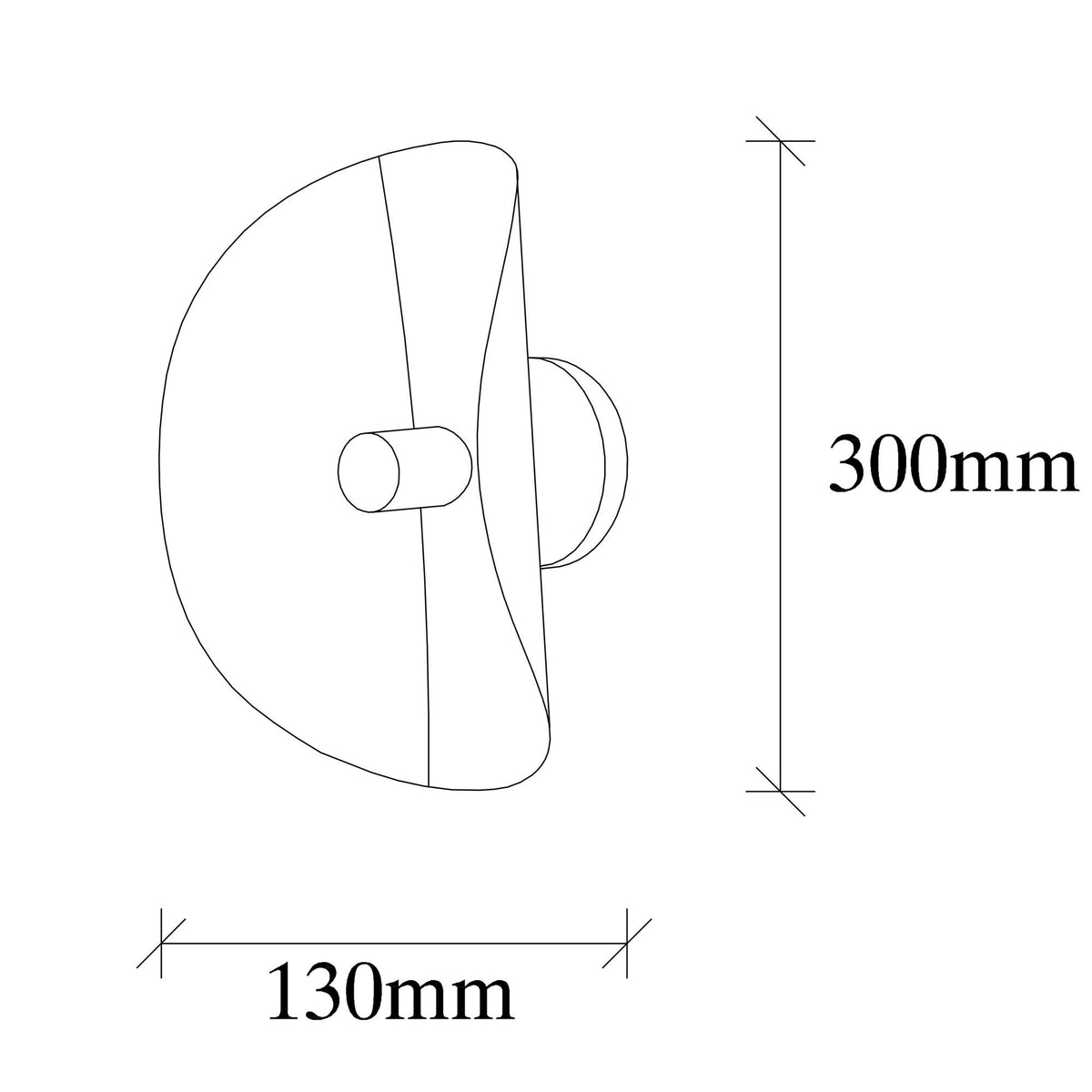 Wall lamps - Wall lamp Gold Metal Echelon - Dimehouse