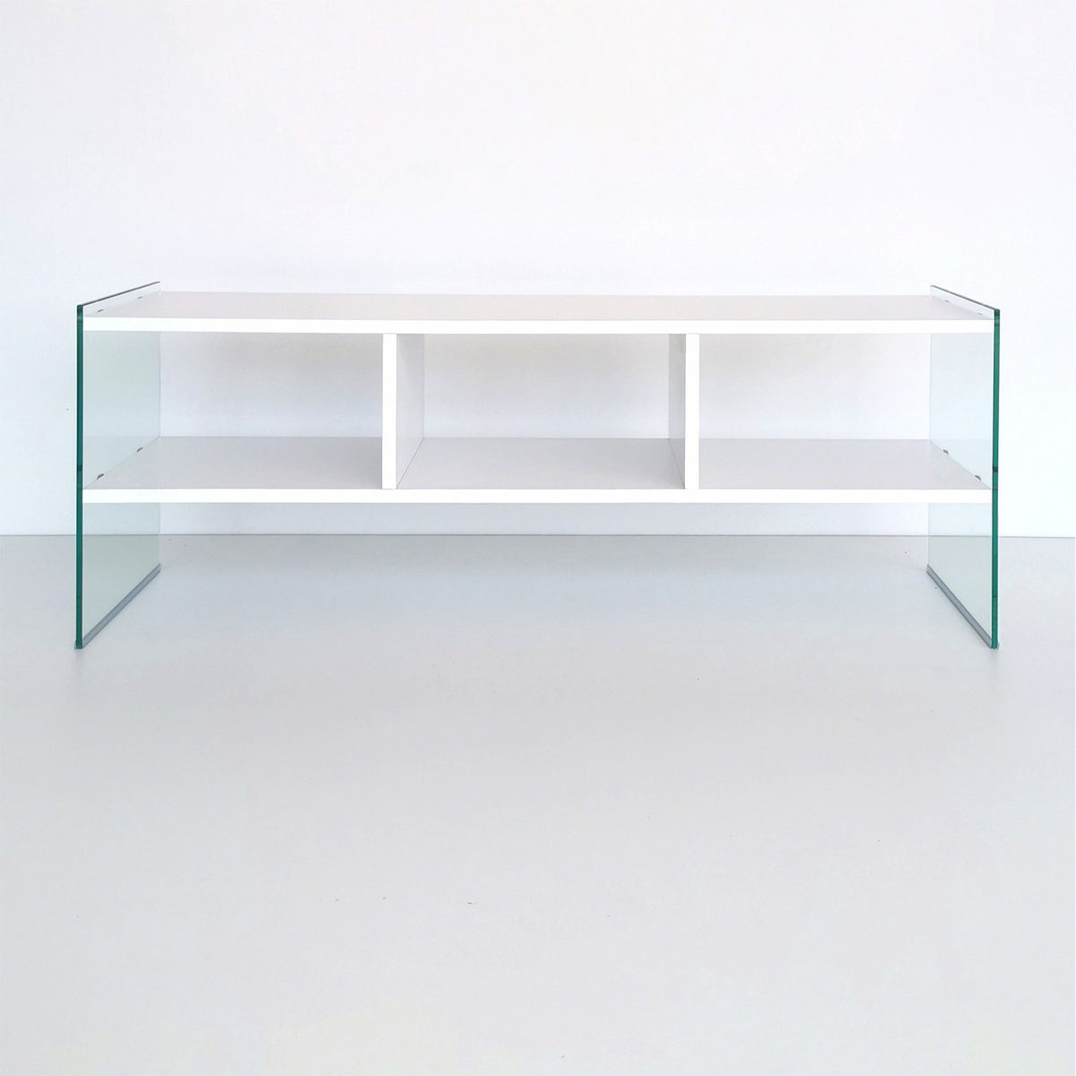 TV Furniture - TV Furniture Coral White Melamine 120x45x35 cm - Dimehouse
