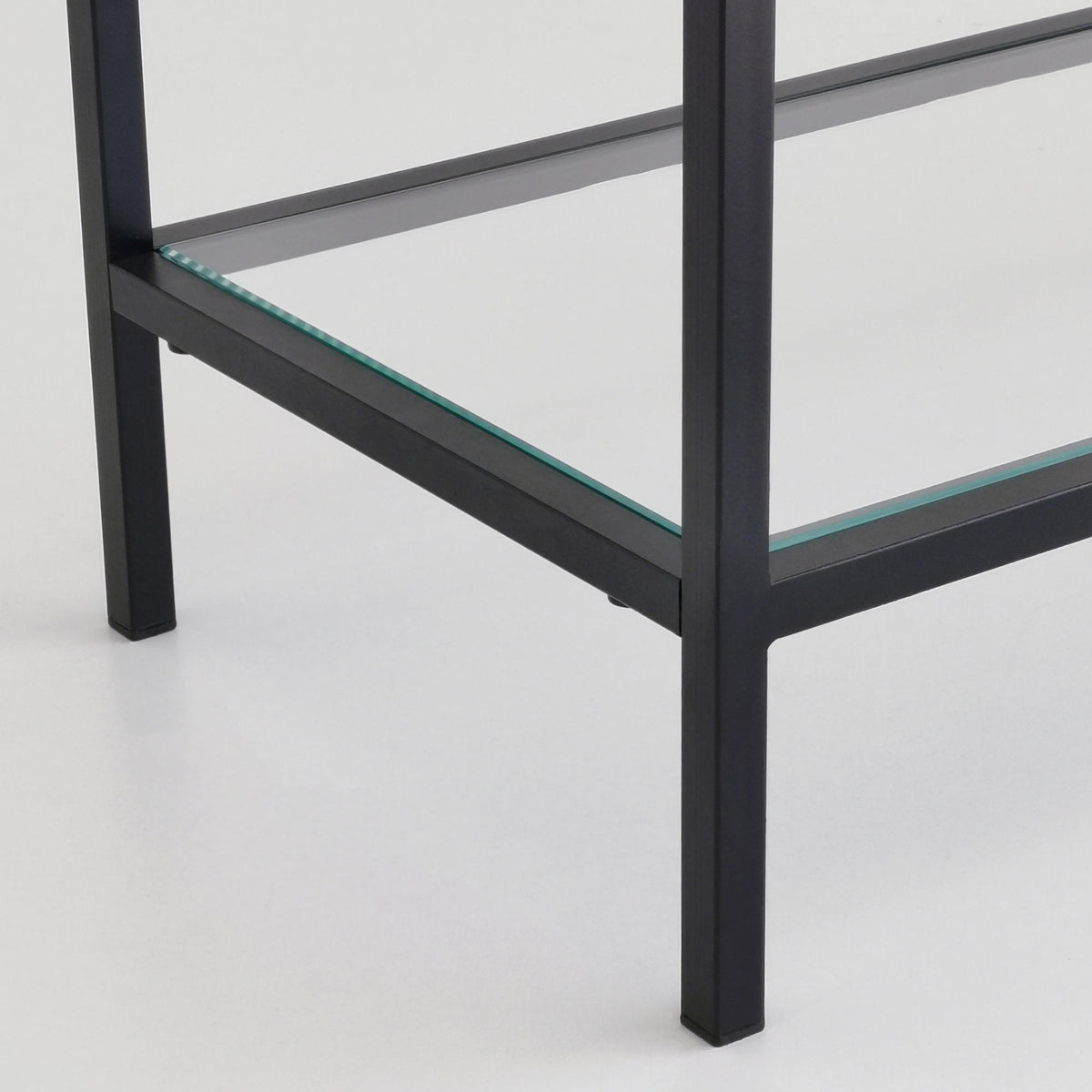 Dressing tables - Dressing table Avignon Black Glass 100x85x30 cm - Dimehouse