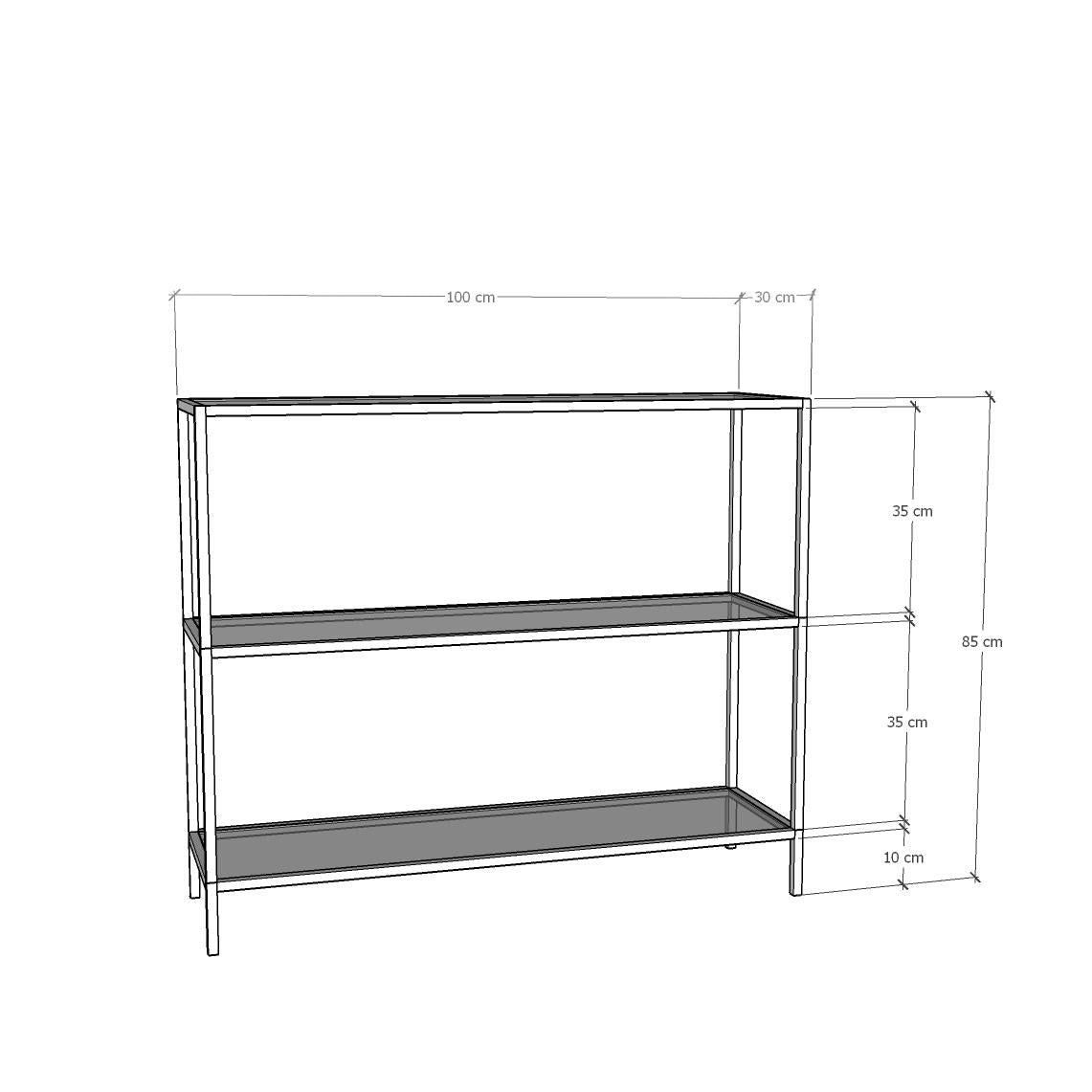 Dressing tables - Dressing table Avignon Gold Glass 100x85x30 cm - Dimehouse
