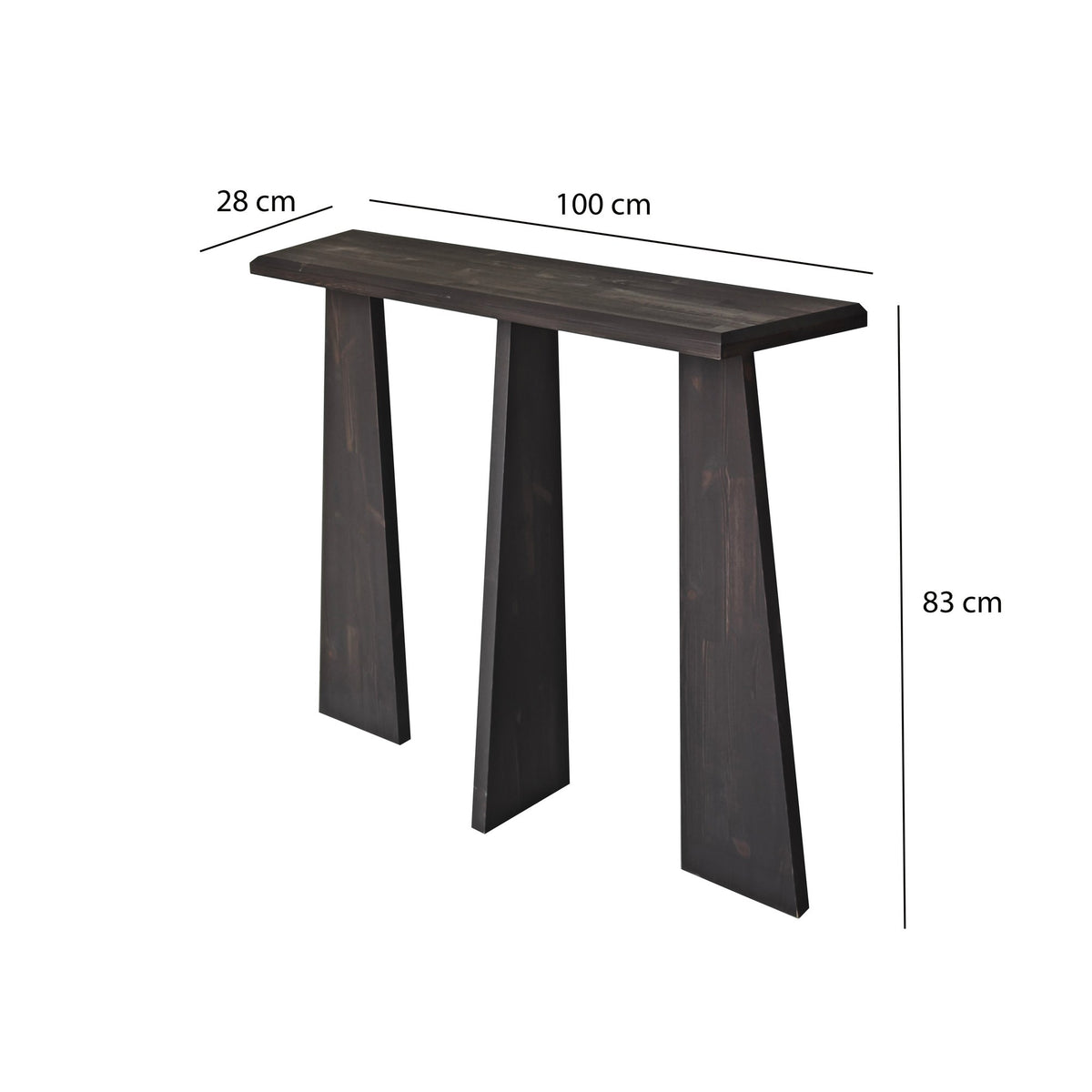 Dressing tables - Dressing table Cleopatra Anthracite Wood - Dimehouse