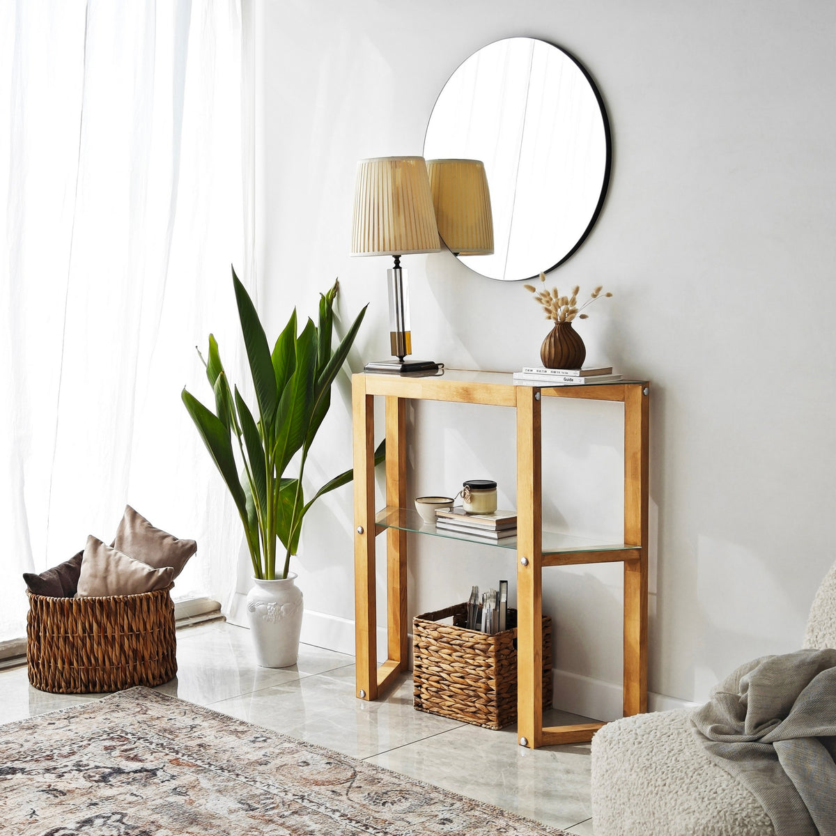 Dressing tables - Dressing table Trapezoid Oak Wood - Dimehouse