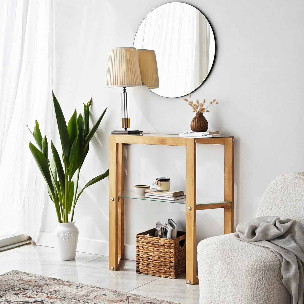 Dressing tables - Dressing table Trapezoid Oak Wood - Dimehouse