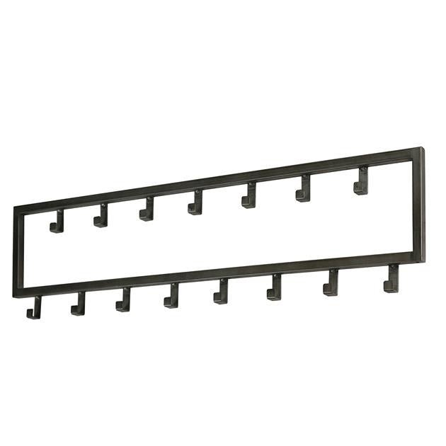 Coat rack Milano DH Interior Silver LxWxH 81x23x4 Silver White photo diagonal front view