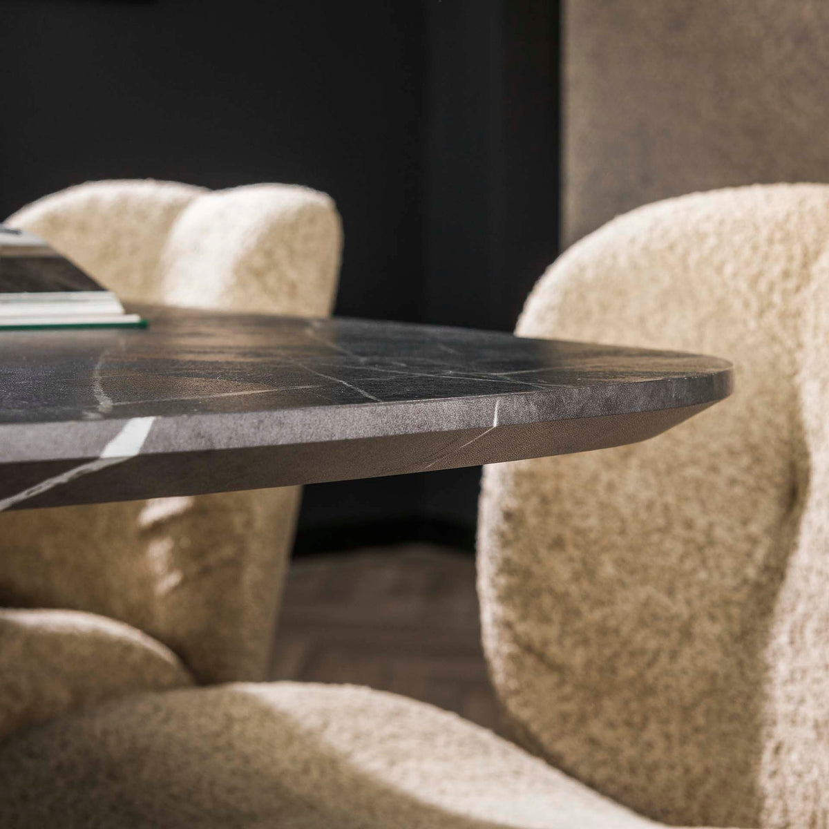 Dining tables - Mysha Danish Oval Melamine dining table 215x105 cm - Dimehouse