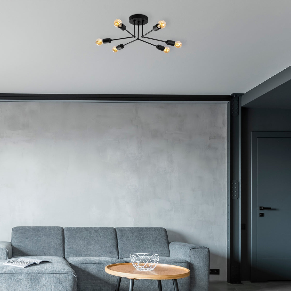 Ceiling lamps - Ceiling lamp Black Metal Sentinel - Dimehouse