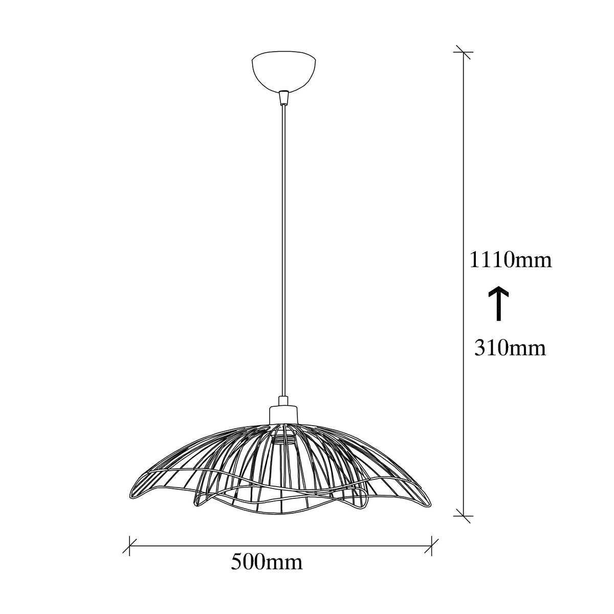 Hanging lamps - Hanging lamp Bronze-colored Metal Twilight - Dimehouse