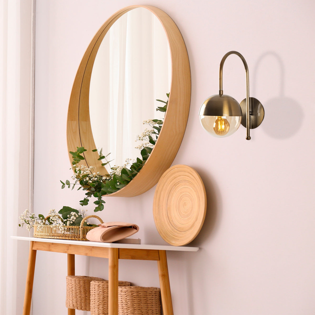 Wall lamps - Wall lamp Bronze-colored Glass Carina - Dimehouse