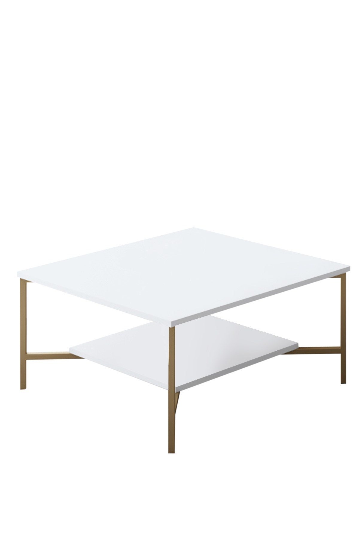 Furniture sets - Furniture set White - Gold - Gold Line - Coffee table + TV Furniture - Dimehouse