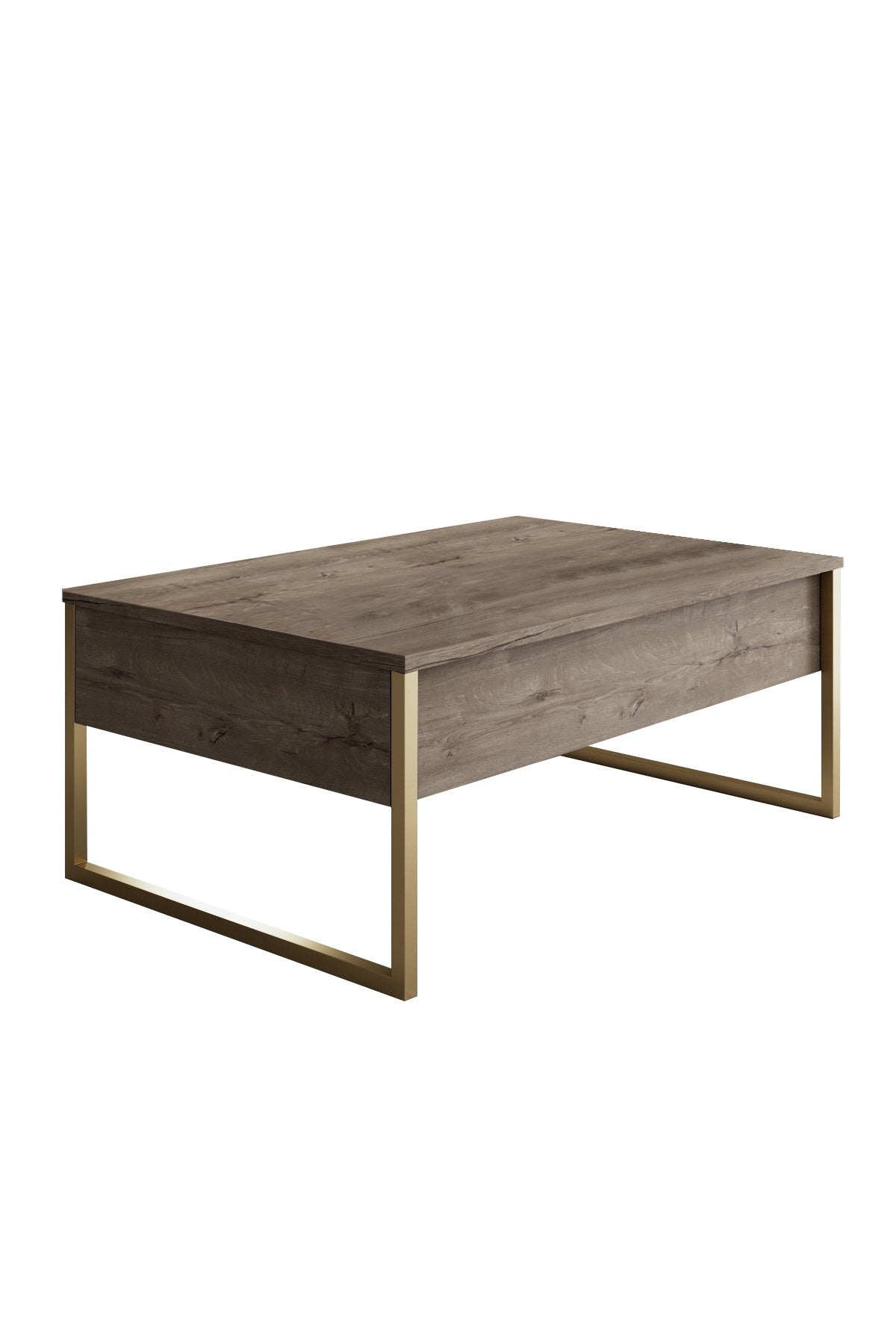 Furniture Sets - Furniture Set Walnut Luxury - Coffee Table + TV Furniture + Sideboard - Golden Frame - Dimehouse