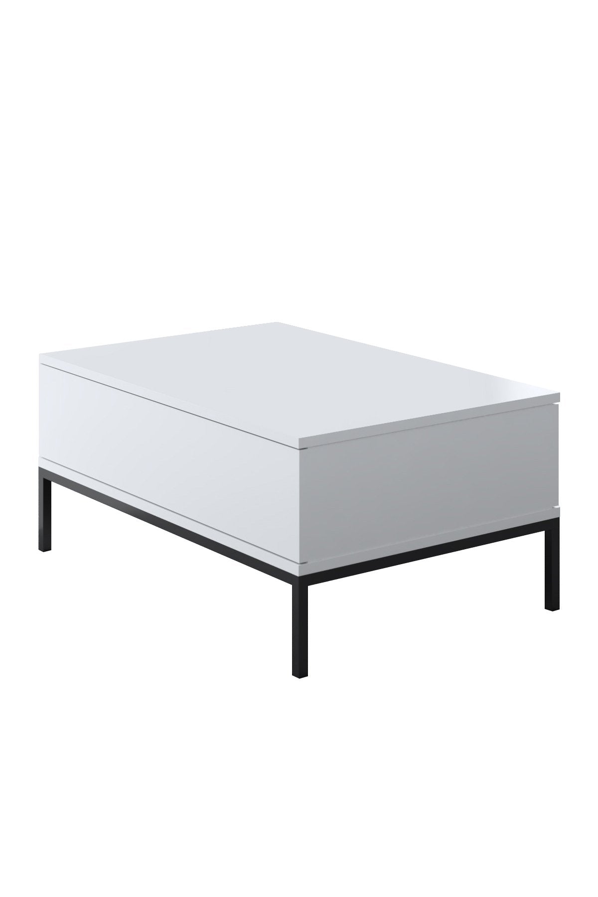Furniture Sets - Furniture Set White Lord - Coffee Table + TV Furniture + Dresser - Black Frame - Dimehouse