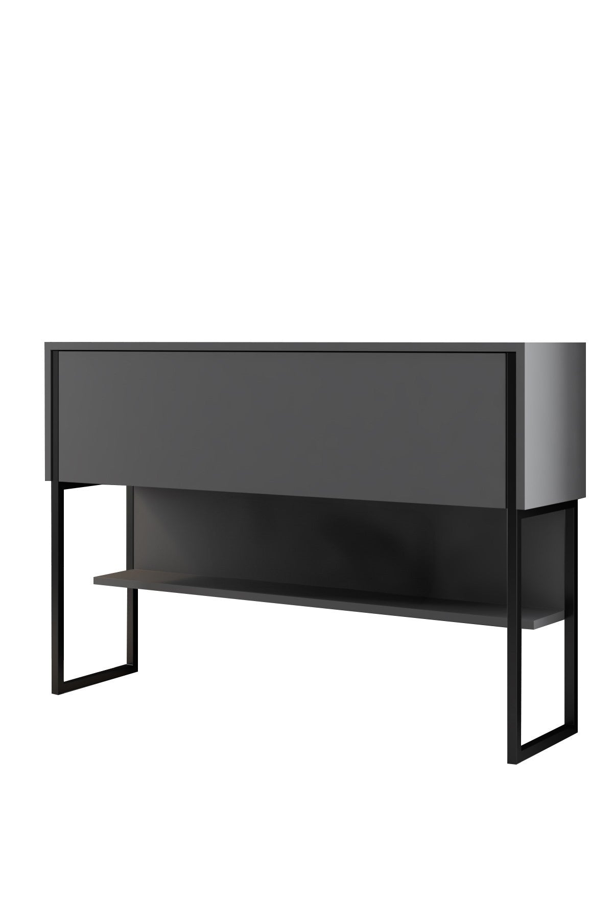 Sideboards - Modern Sideboard Anthracite Luxury 120x80x30 - Black Frame - One Compartment - Dimehouse