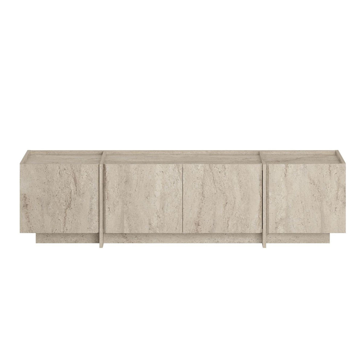 Lowen TV cabinet travertine 180 cm Melamine-coated wood