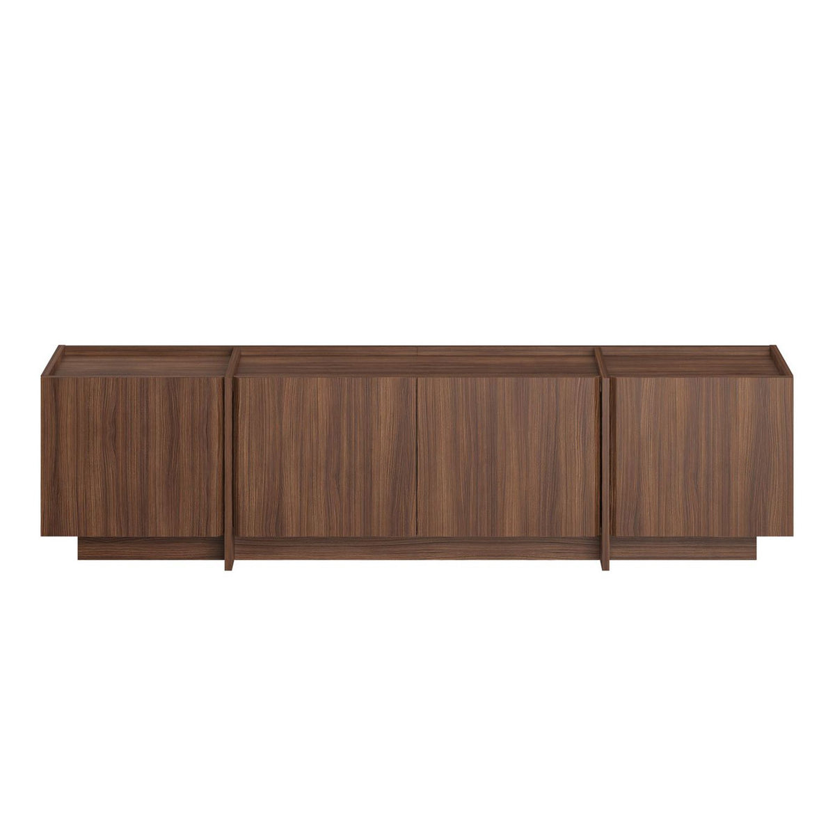 Lowen TV cabinet in Milano walnut 180 cm Melamine coated wood composite