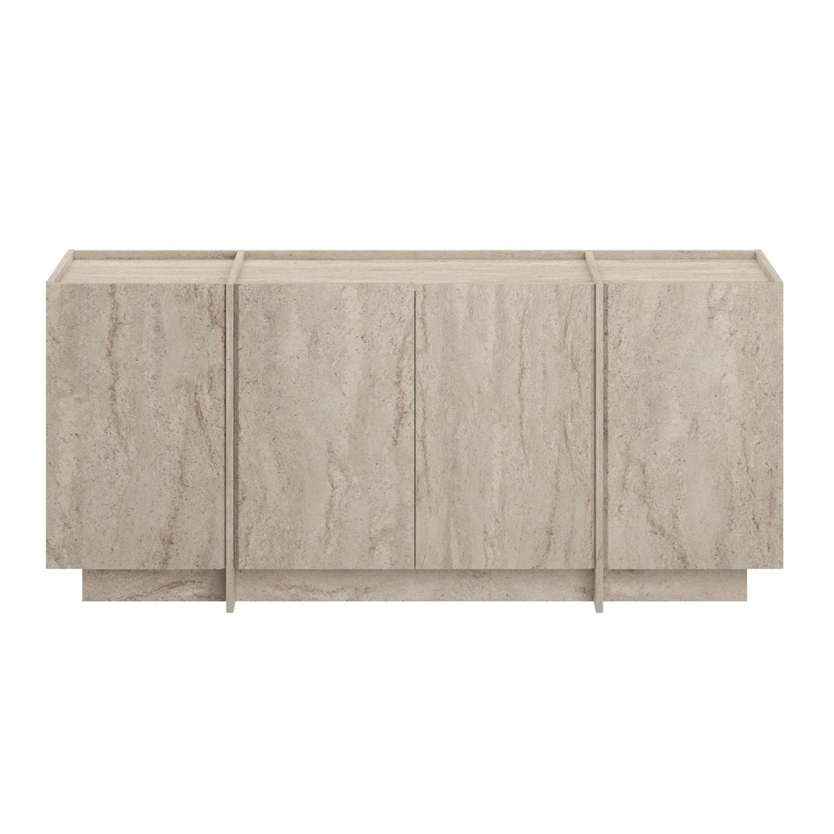 Dorma console table travertine look 180 cm Melamine-coated wood