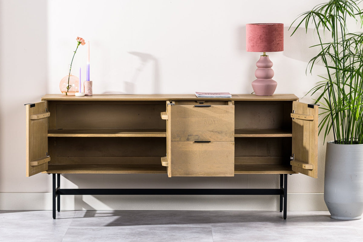 Dressers - Dresser Mango wood Zayn 170x40x82 cm - Dimehouse