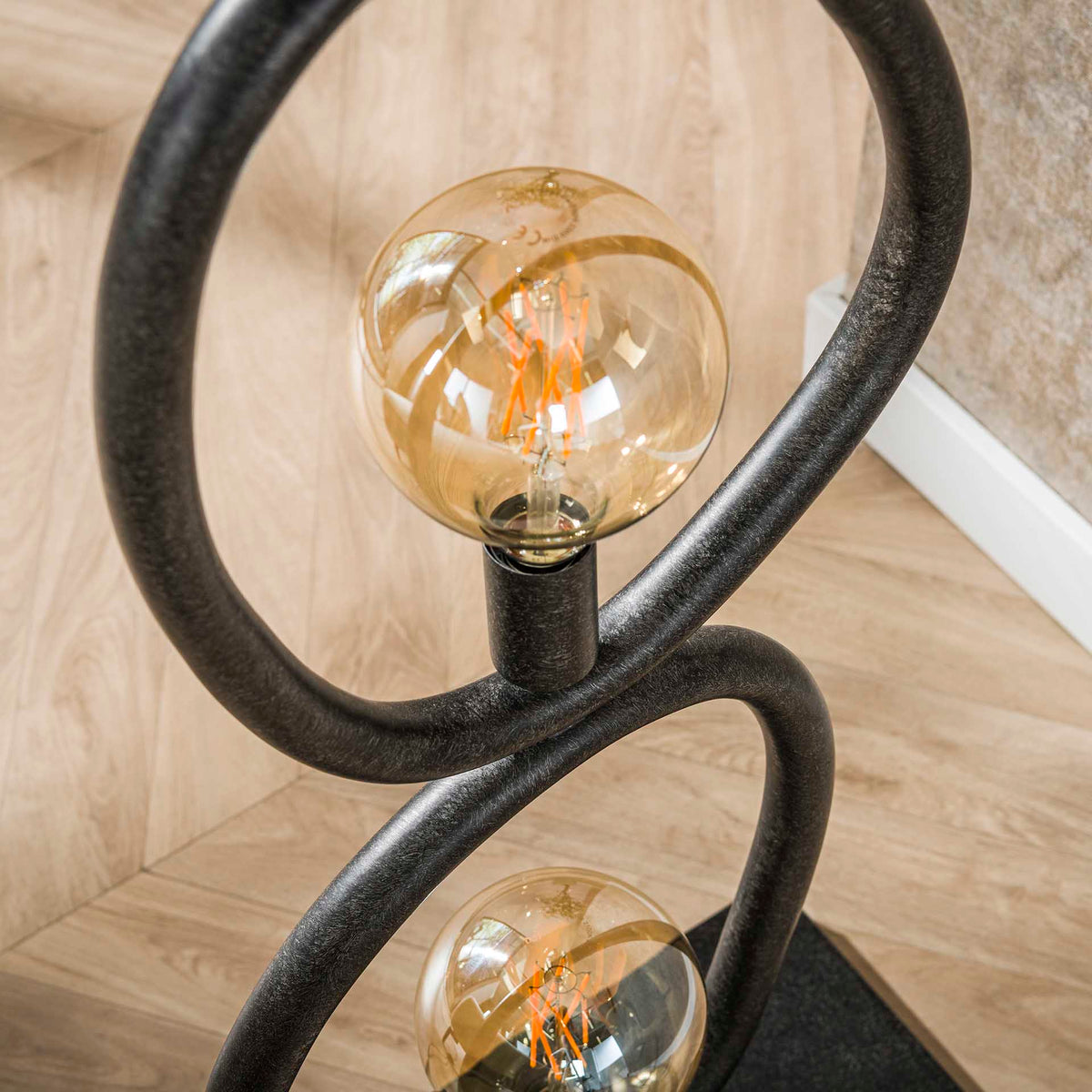Floor lamps - Floor lamp Orion 4 - lights Black Metal 165 cm - Dimehouse