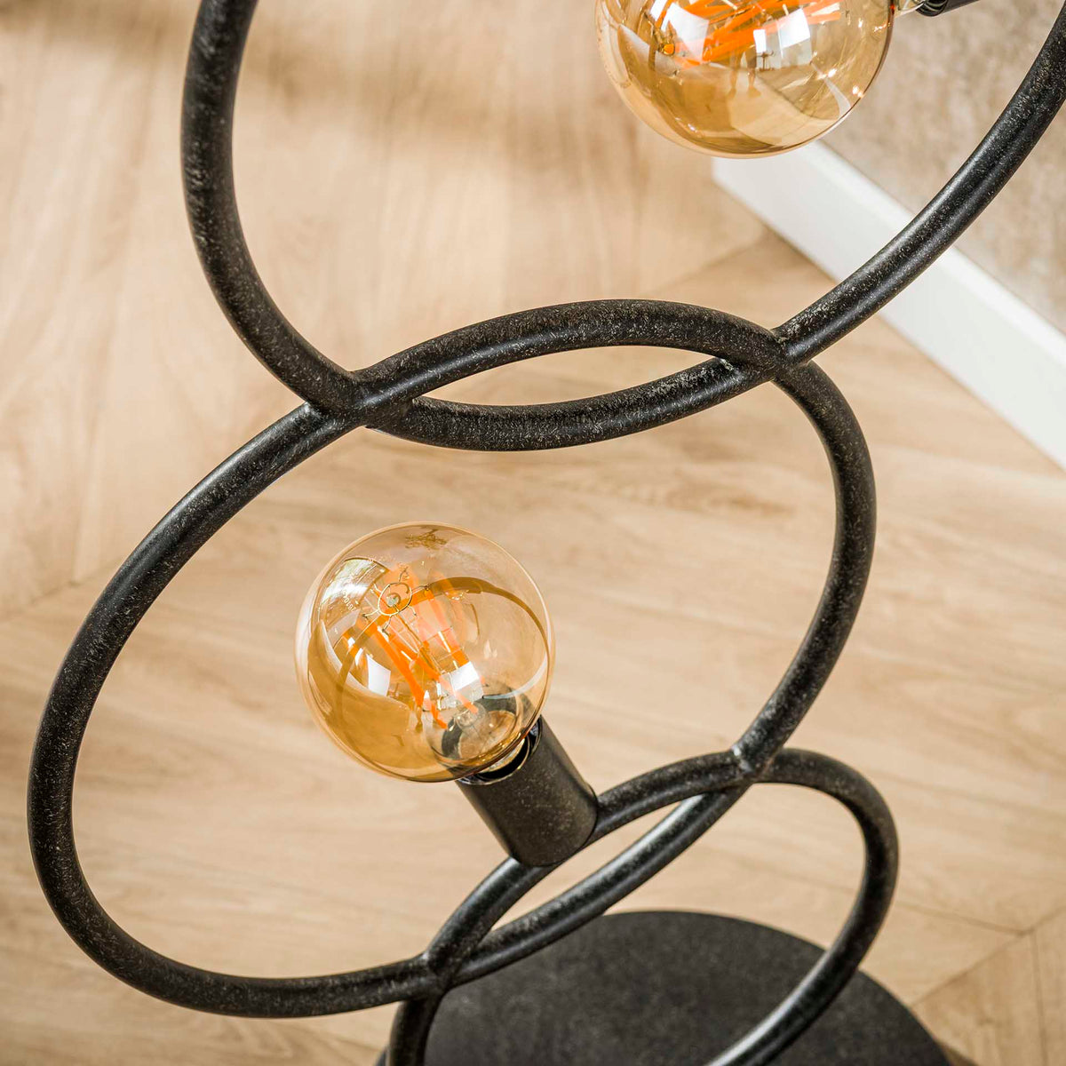 Floor lamps - Black floor lamp 3 - industrial light 140 cm - Dimehouse