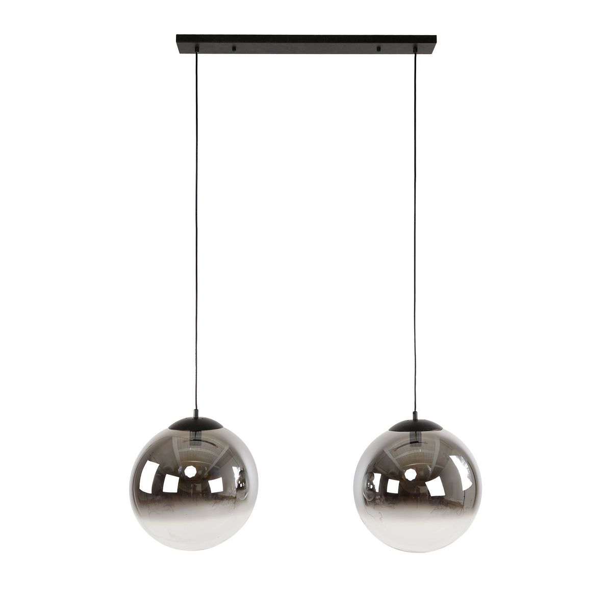 Hanging lamps - Modern Hanging Lamp Round Juliette 2 - light smoked glass - Dimehouse