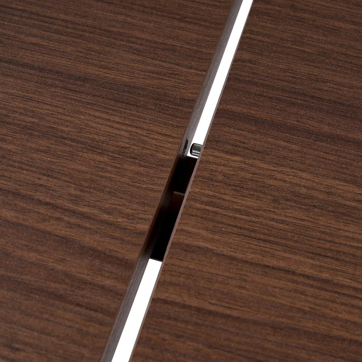 Sorell extendable dining table walnut 160 cm Melamine coated wood composite