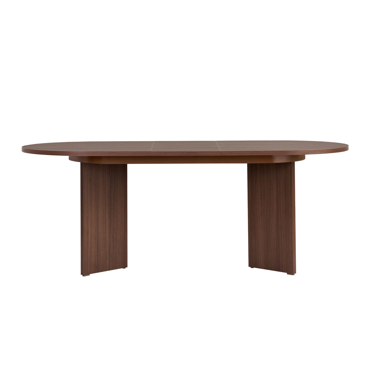 Sorell extendable dining table walnut 160 cm Melamine coated wood composite