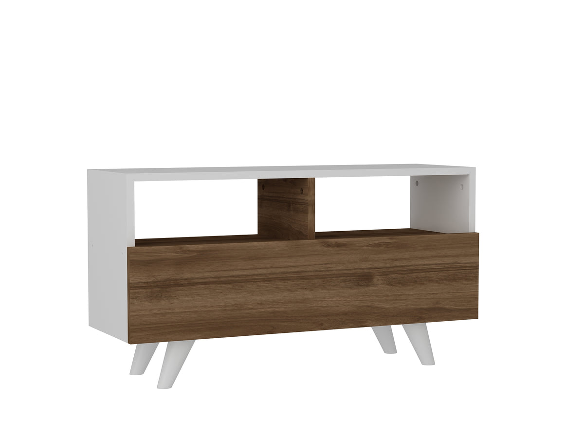 TV Furniture - TV Furniture Novella White Walnut Melamine 90x50.6x29.5 cm - Dimehouse