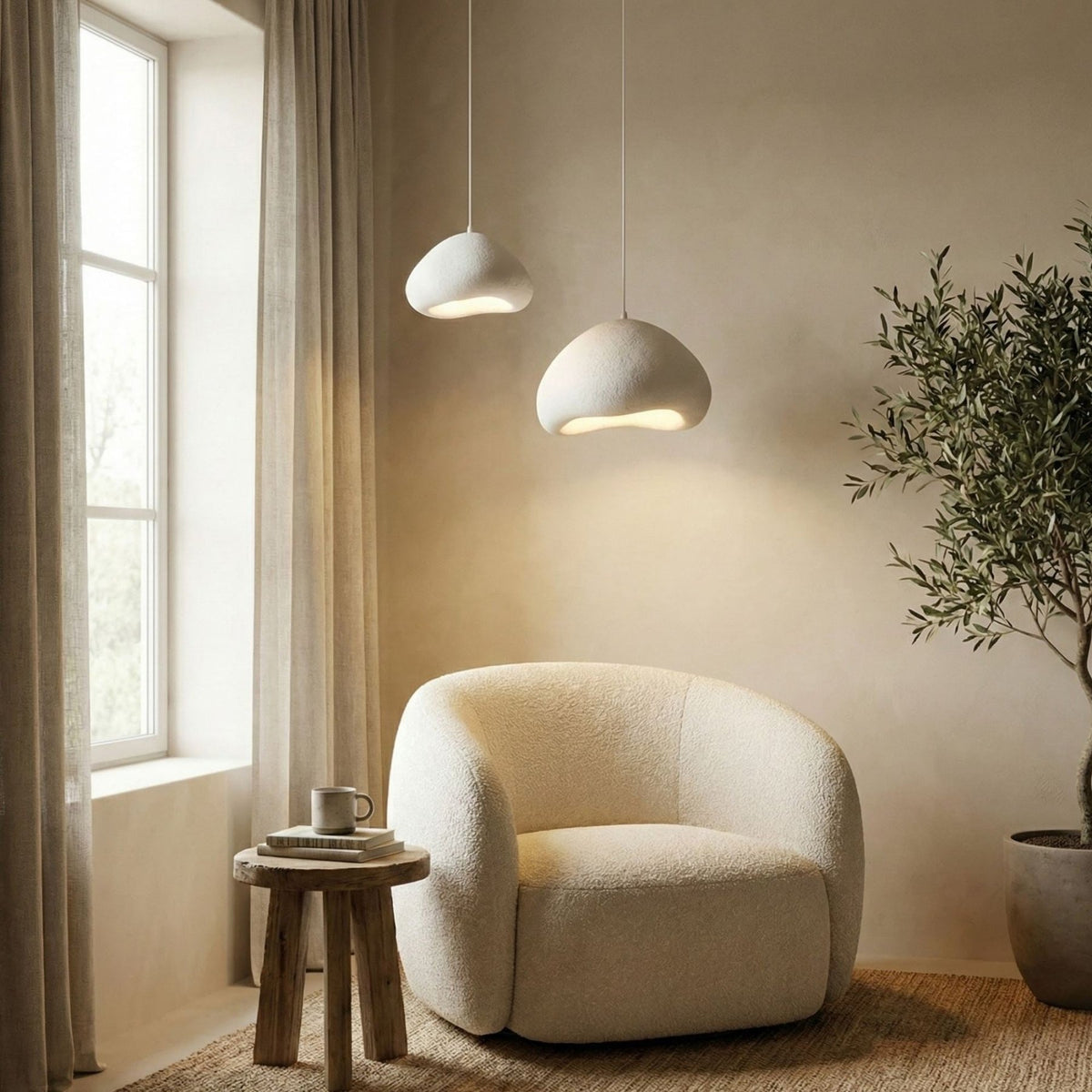 LORA-40-50-T-LUNA White Fiberglass Cap