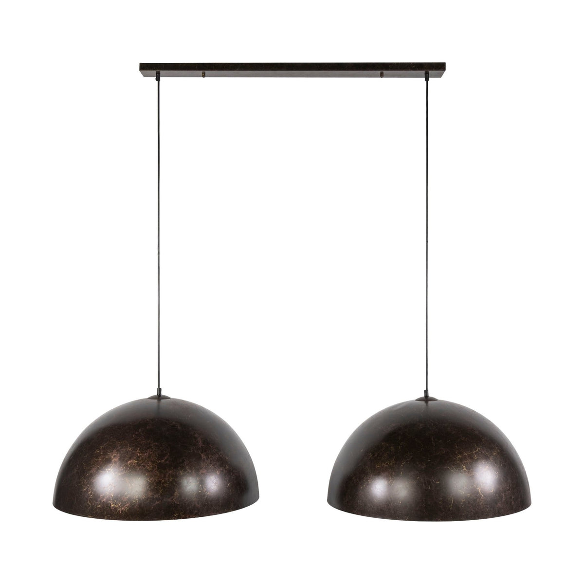 Hanging lamps - Industrial hanging lamp Dacia 2 - light Brown Round 2xØ60 cm - Dimehouse