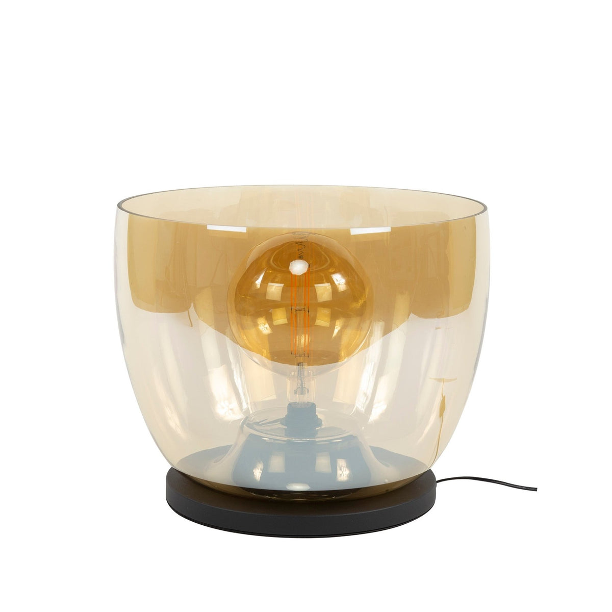 Floor lamps - Floor lamp Dain UP XXL Amber-colored glass - Dimehouse