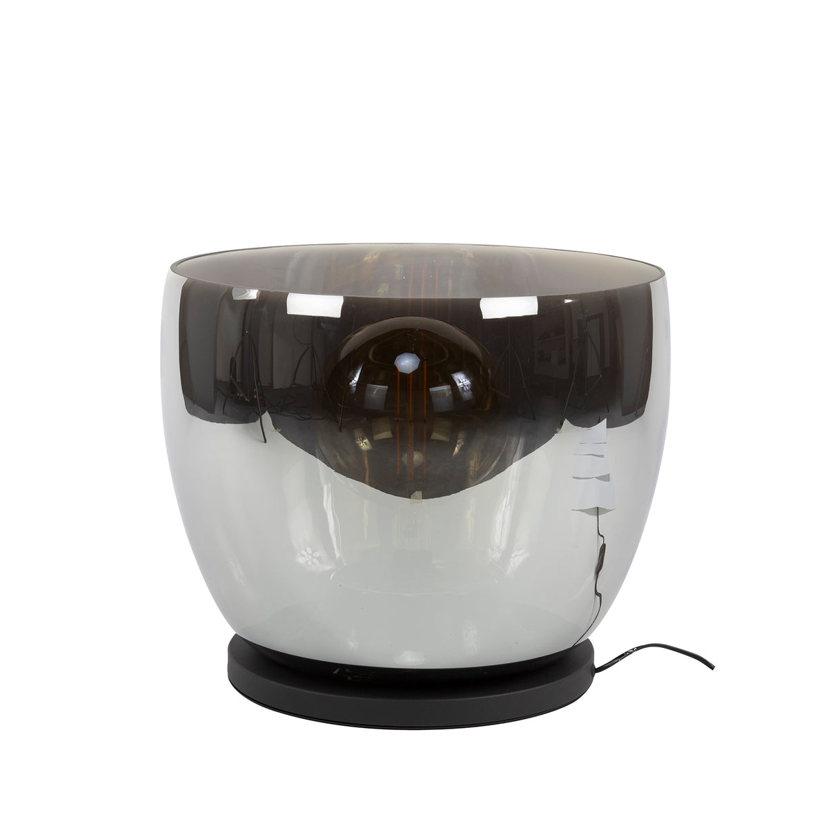 Floor lamps - Floor lamp Dain UP XXL Chrome-colored glass - Dimehouse