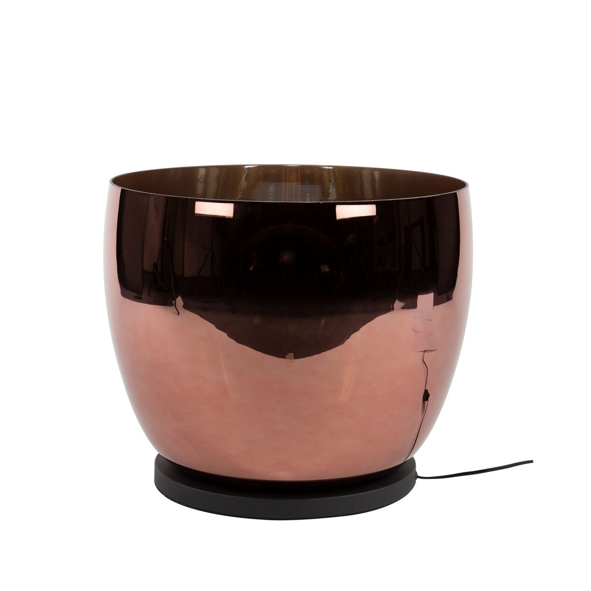 Floor lamps - Floor lamp Dain UP XXL Copper-colored glass - Dimehouse