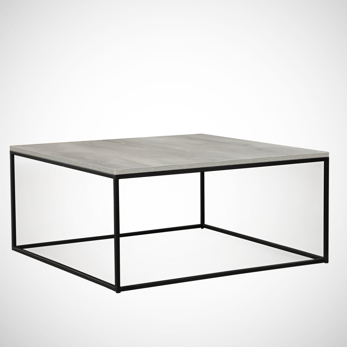 Coffee tables - Square coffee table gray Melamine - 75x75 cm - Pola - Dimehouse