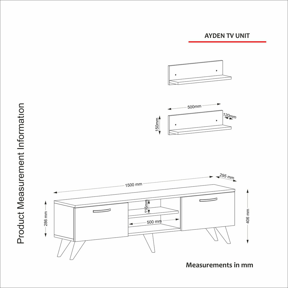TV Furniture - TV Furniture Set Ayden Walnut Marble Melamine 150x40.6x29.5 cm - Dimehouse