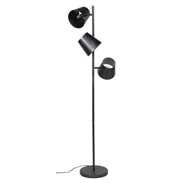 Floor lamp Carta DH Interior Charcoal LxWxH 76x51x31 Metal White photo diagonal front view