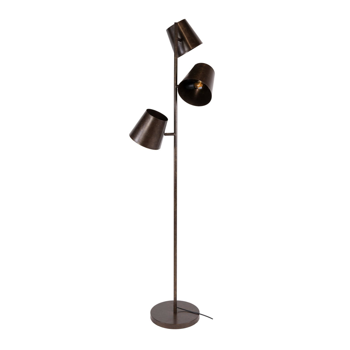 Floor lamps - Floor lamp 3 - light brown metal Carta - Dimehouse