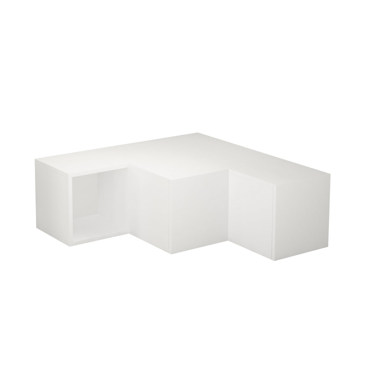 TV Furniture - TV Furniture Compact White Melamine 90x32x92 cm - Dimehouse
