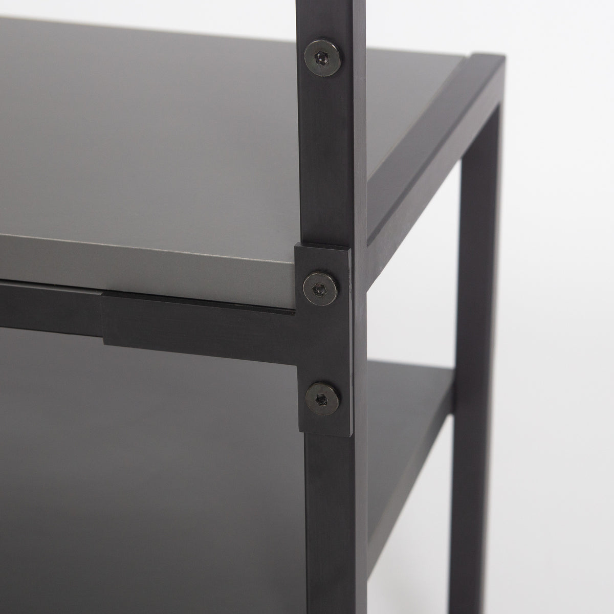 Coat Racks - Wardrobe Furniture Coat Rack Anthracite Melamine Novad - With Shelves - Dimehouse