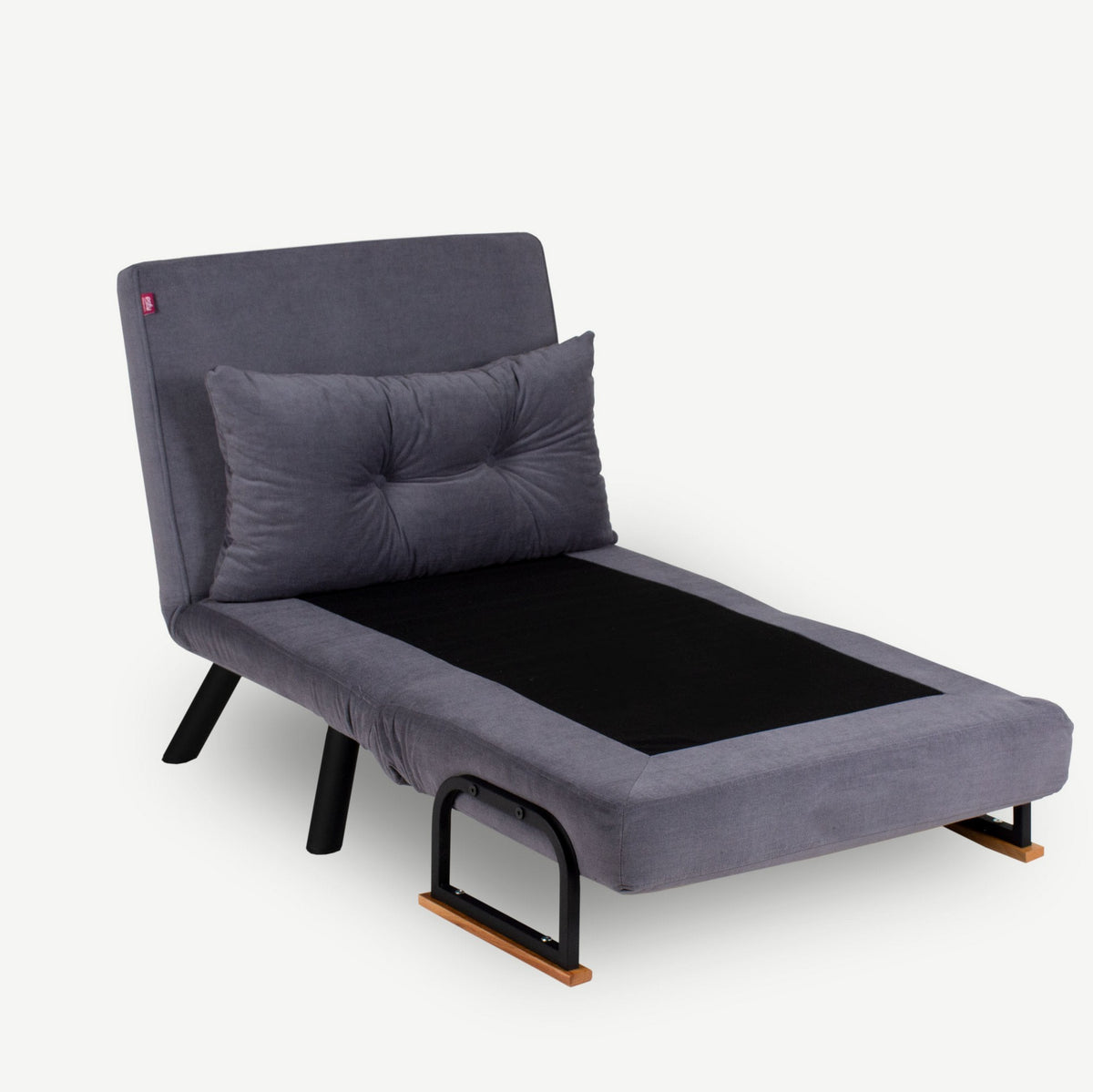 Armchairs - Scandinavian sleeping armchair Light Gray mixed fabric Sando - Dimehouse