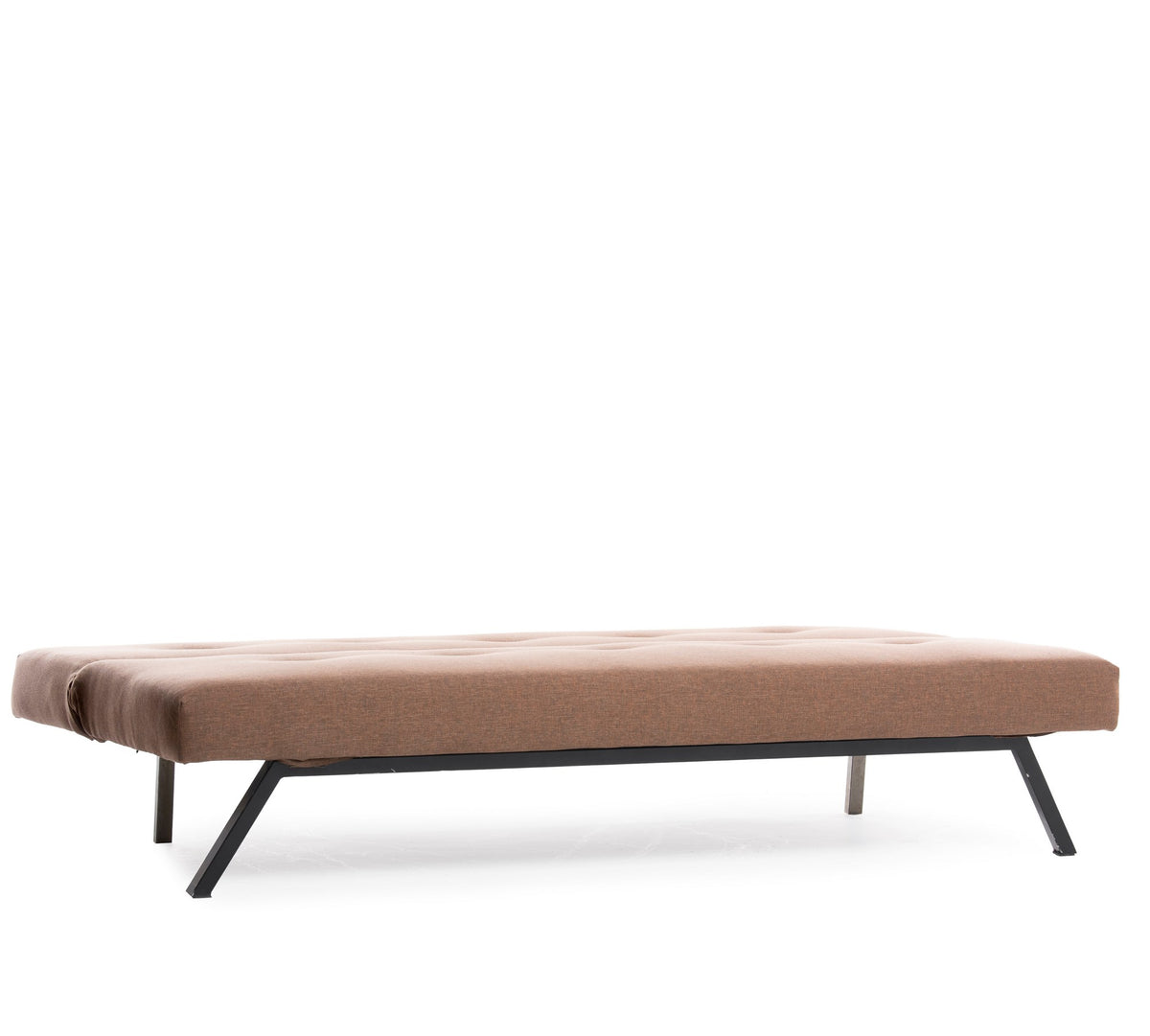 Sofa beds - Sofa bed Zoly Brown Fabric 3 - Seater - 180 cm - Without armrests - Zoly - Dimehouse
