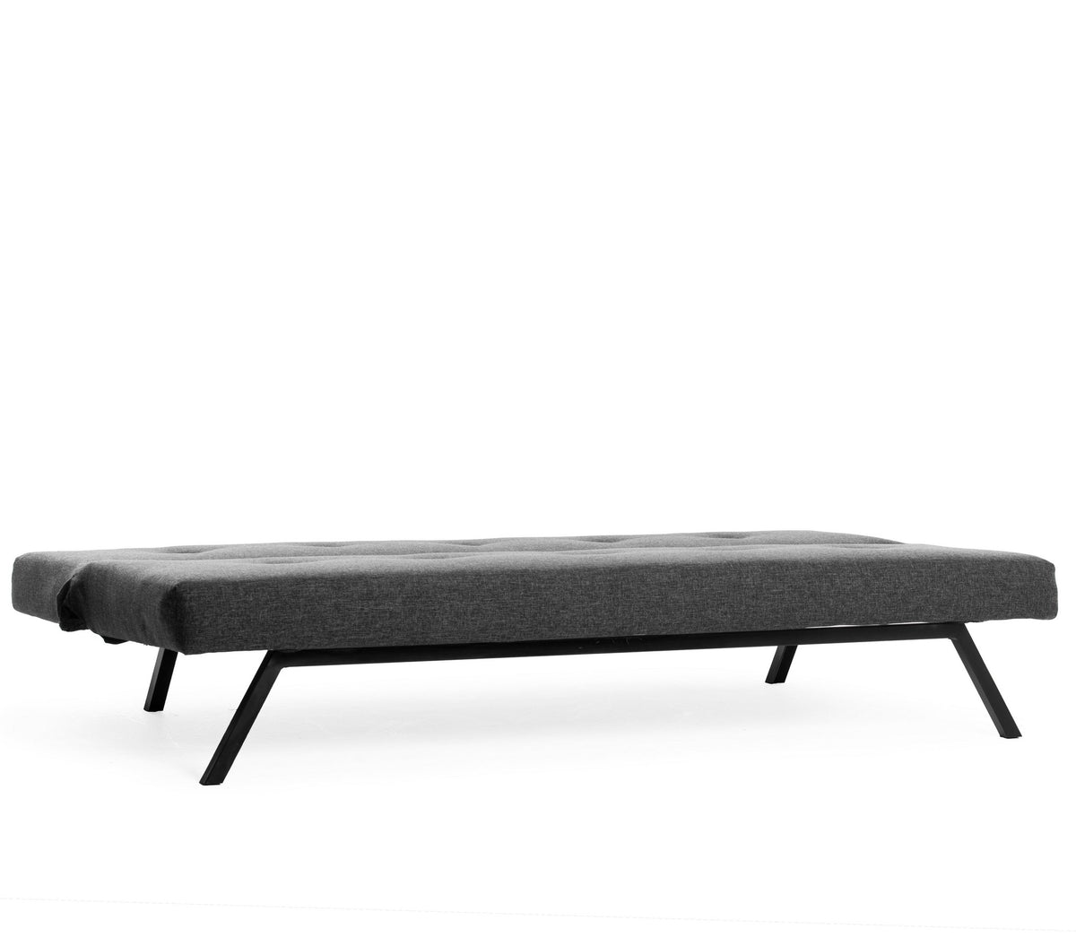 Sofa beds - Sofa bed Anthracite Fabric 3 - Seater - 180 cm - Without armrests - Zoly - Dimehouse