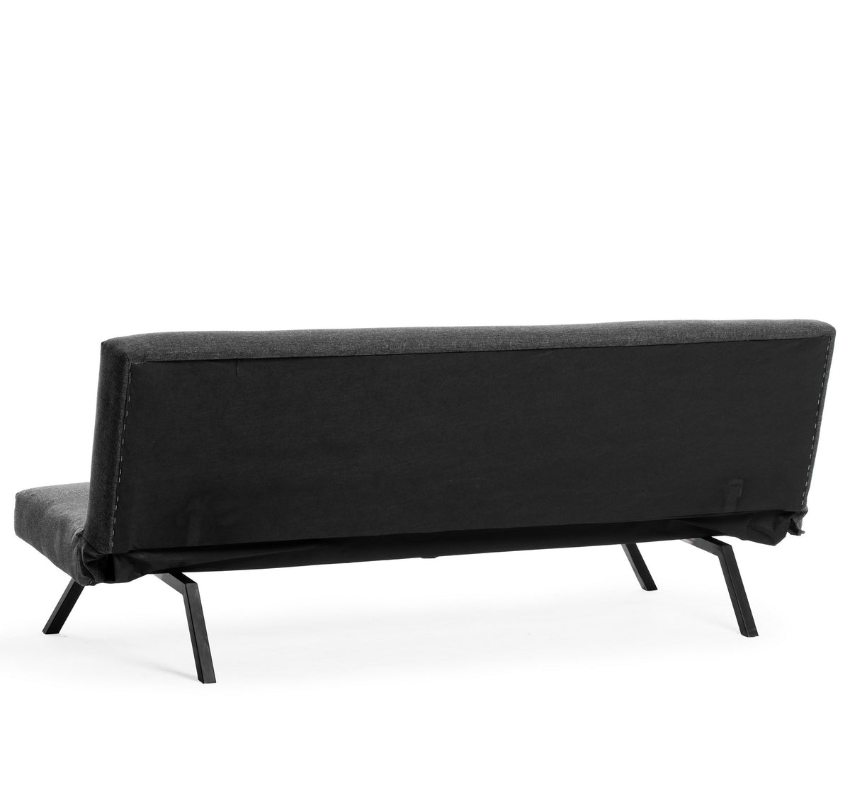 Sofa beds - Sofa bed Anthracite Fabric 3 - Seater - 180 cm - Without armrests - Zoly - Dimehouse
