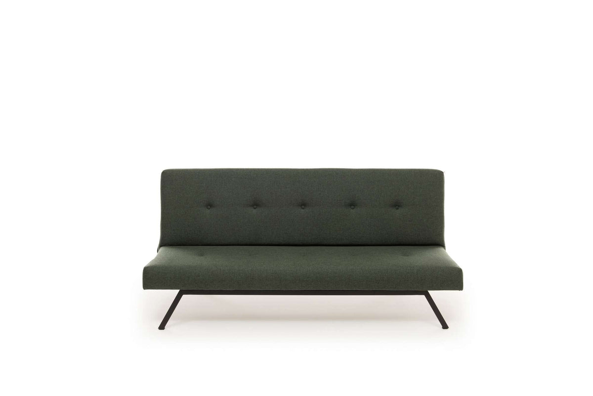 Sofa beds - Sofa bed Green Fabric 3 - Seater - 180 cm - Without armrests - Zoly - Dimehouse