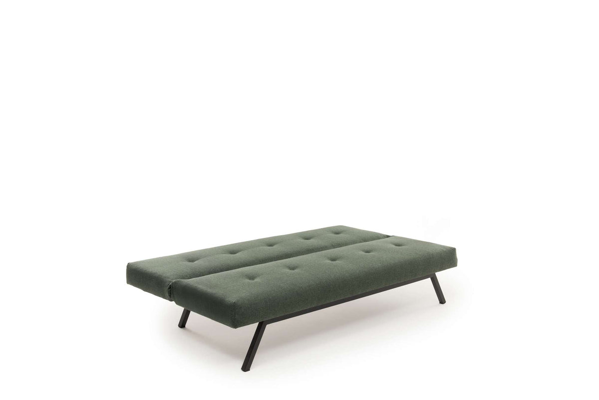 Sofa beds - Sofa bed Green Fabric 3 - Seater - 180 cm - Without armrests - Zoly - Dimehouse