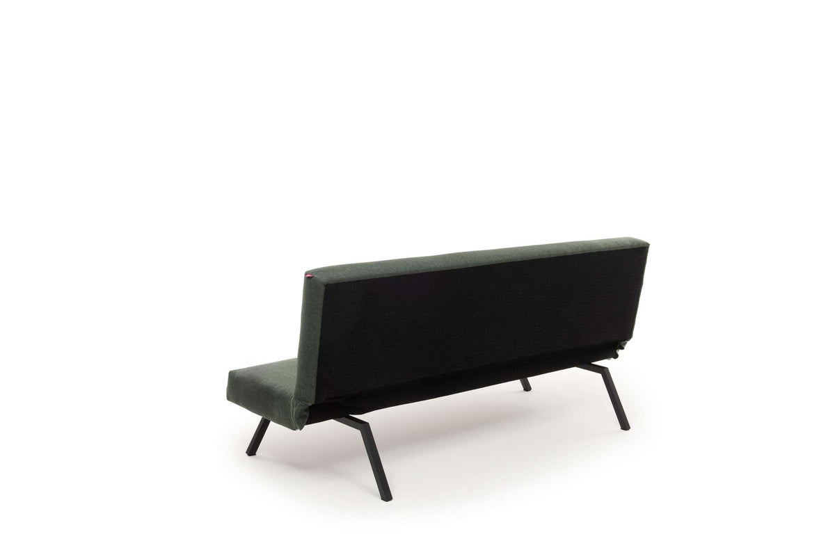Sofa beds - Sofa bed Green Fabric 3 - Seater - 180 cm - Without armrests - Zoly - Dimehouse