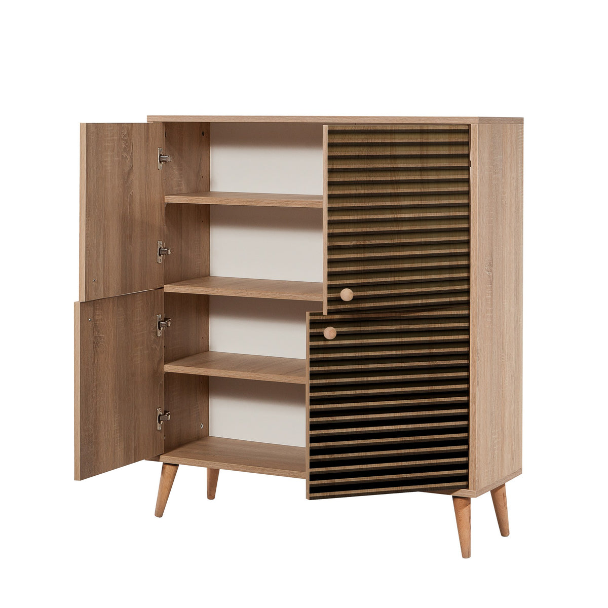 Wall cabinets - Wall cabinet Multilux Sonoma Oak Melamine 95x111x36 cm - Dimehouse