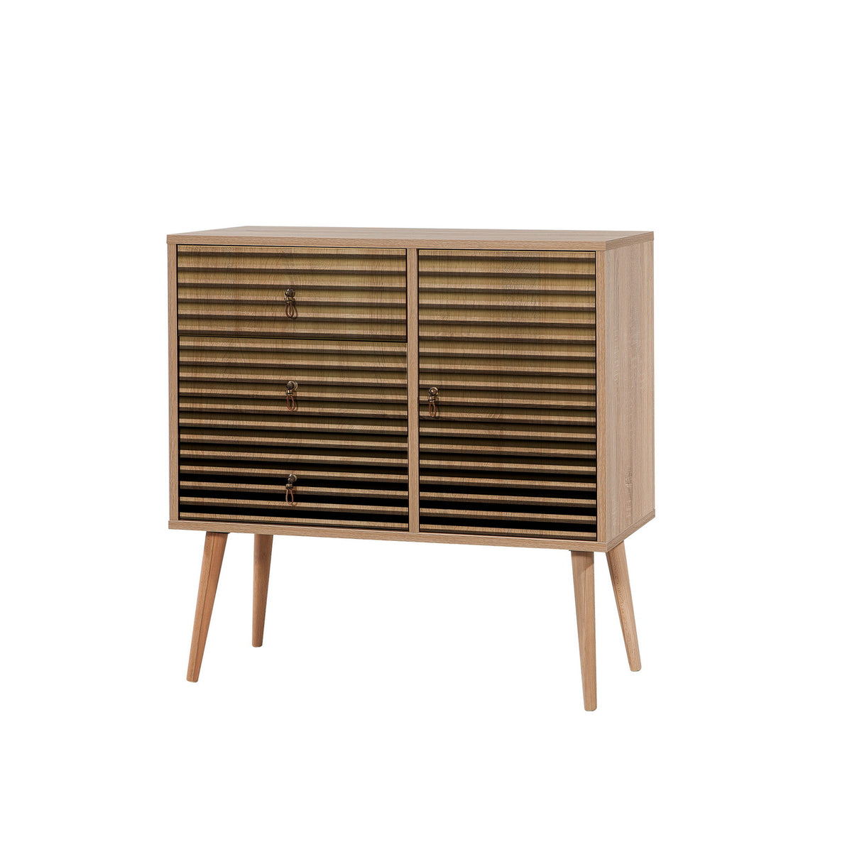 Chests of drawers - Chest of drawers Verybox Sonoma Oak Melamine 90x90x40 cm - Dimehouse